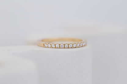 0.37 CT Round Full Eternity Lab Grown Diamond Wedding Band