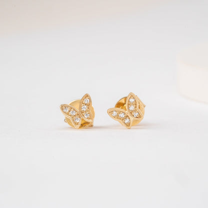 1.0 CT Round Bezel Solitaire Lab Grown Diamond Earrings