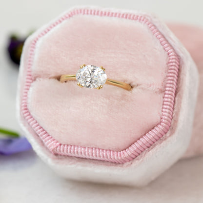 2 CT Round Three Stones Lab Grown Diamond Engagement Ring