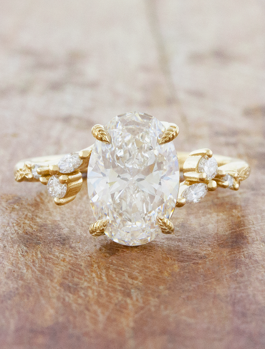 2 CT Round Three Stones Lab Grown Diamond Engagement Ring