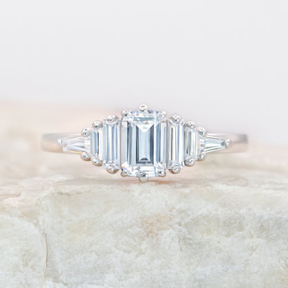 2 CT Round Three Stones Lab Grown Diamond Engagement Ring