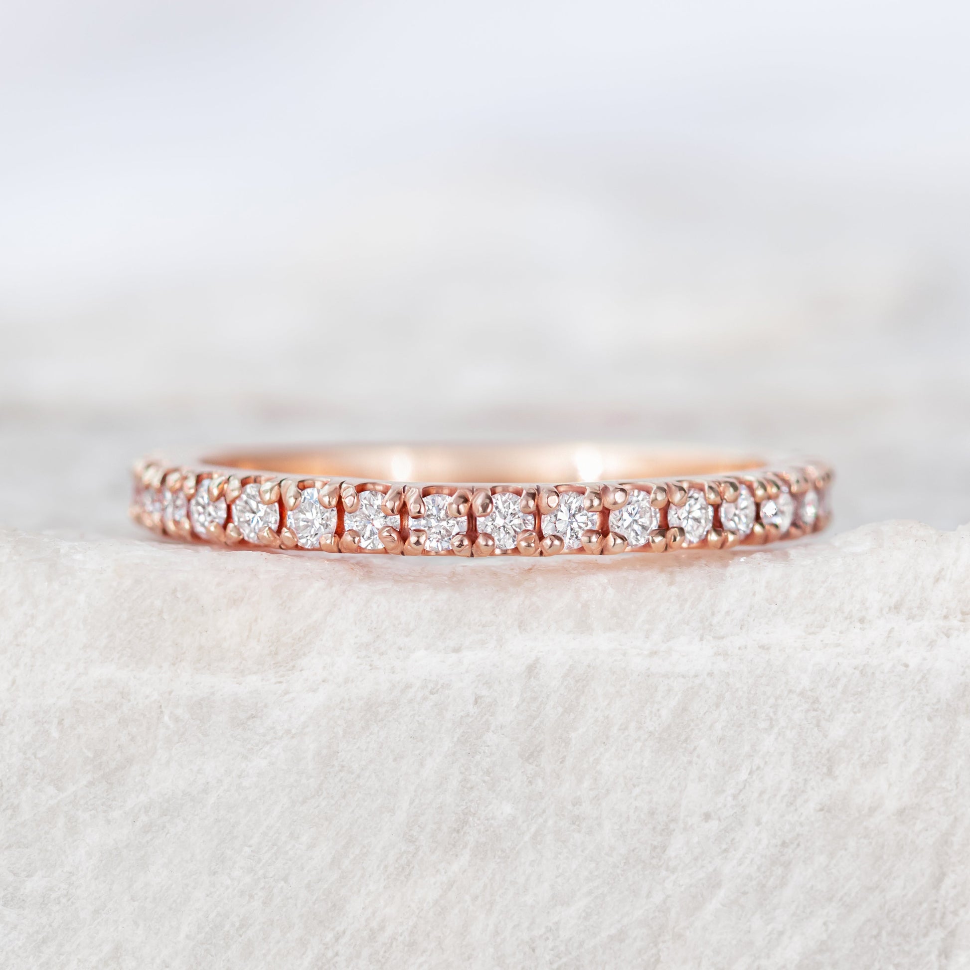 0.37 CT Round Full Eternity Lab Grown Diamond Wedding Band