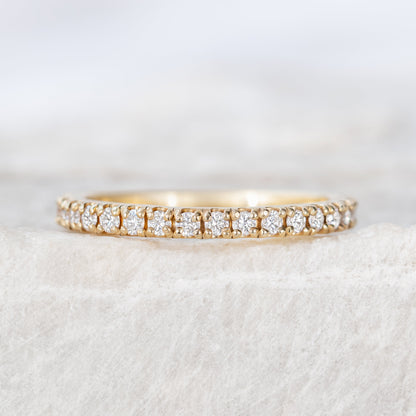 0.37 CT Round Full Eternity Lab Grown Diamond Wedding Band