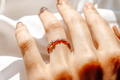 0.37 CT Round Full Eternity Lab Grown Diamond Wedding Band
