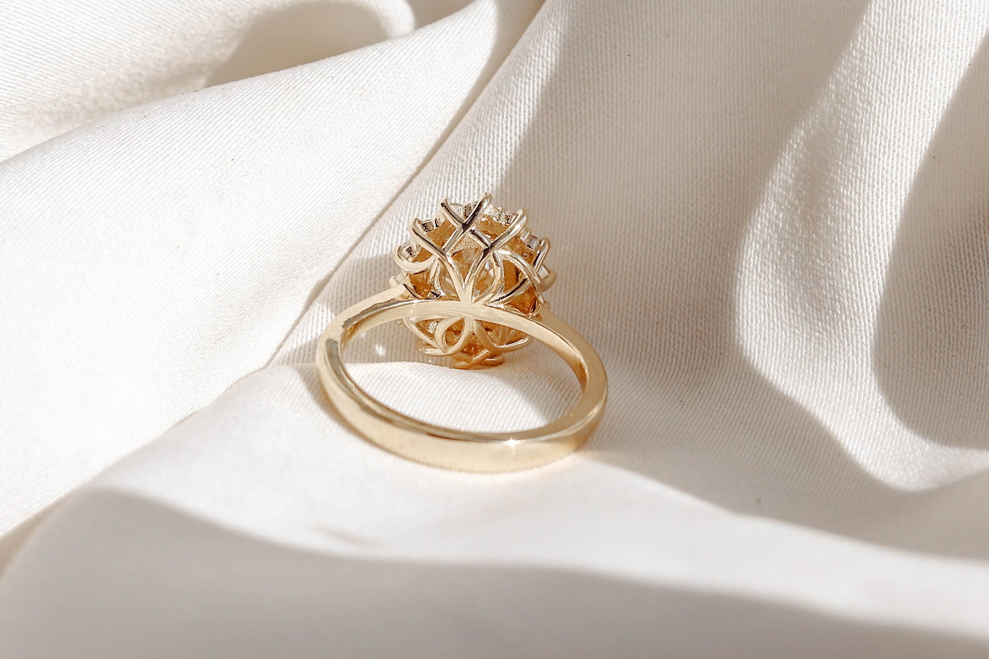 2 CT Round Three Stones Lab Grown Diamond Engagement Ring