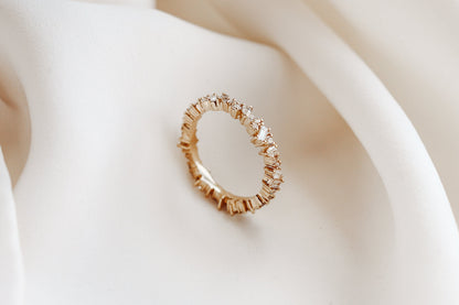0.37 CT Round Full Eternity Lab Grown Diamond Wedding Band