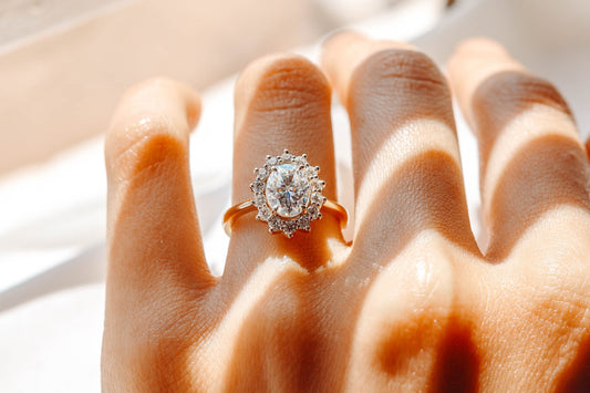 2 CT Round Three Stones Lab Grown Diamond Engagement Ring