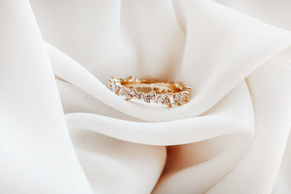0.37 CT Round Full Eternity Lab Grown Diamond Wedding Band