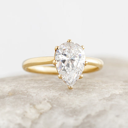2 CT Round Three Stones Lab Grown Diamond Engagement Ring