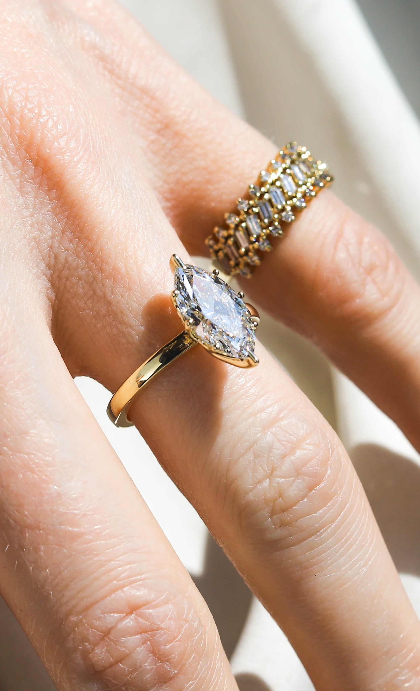 2 CT Round Three Stones Lab Grown Diamond Engagement Ring