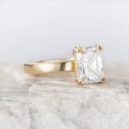 2 CT Round Three Stones Lab Grown Diamond Engagement Ring