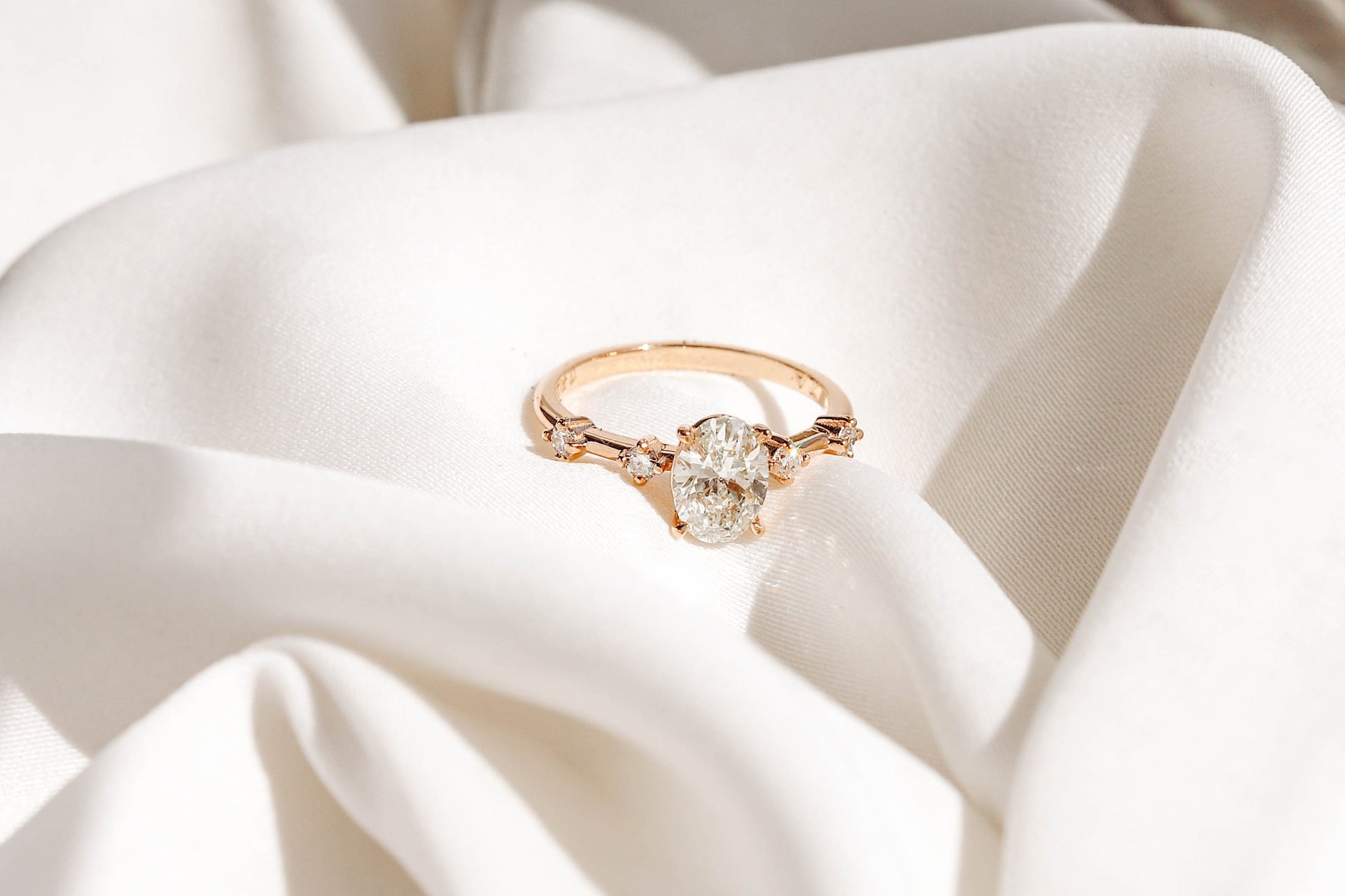 2 CT Round Three Stones Lab Grown Diamond Engagement Ring