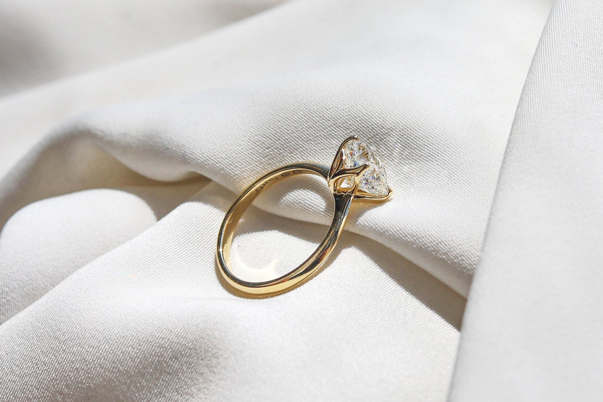 2 CT Round Three Stones Lab Grown Diamond Engagement Ring