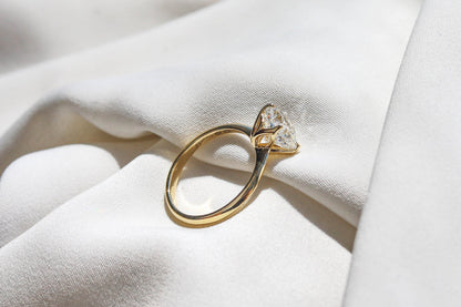 2 CT Round Three Stones Lab Grown Diamond Engagement Ring