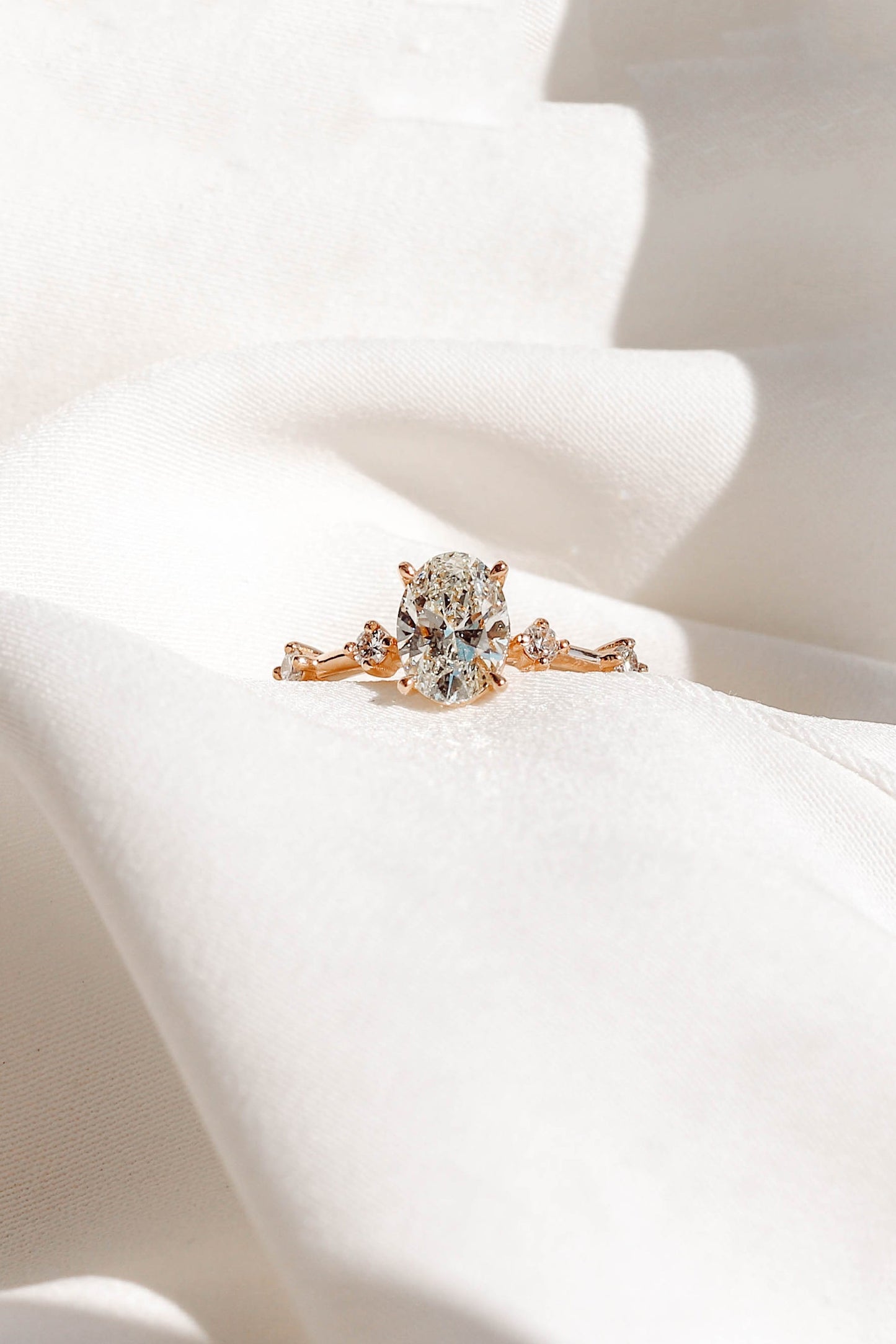2 CT Round Three Stones Lab Grown Diamond Engagement Ring