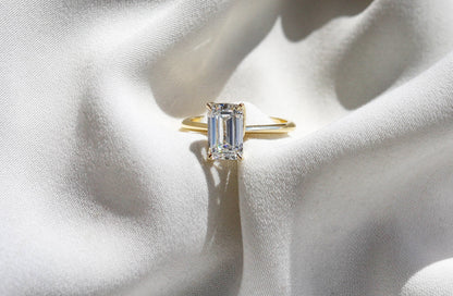 2 CT Round Three Stones Lab Grown Diamond Engagement Ring
