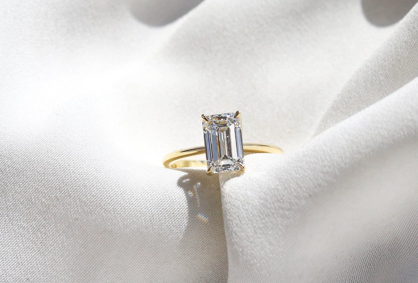 2 CT Round Three Stones Lab Grown Diamond Engagement Ring