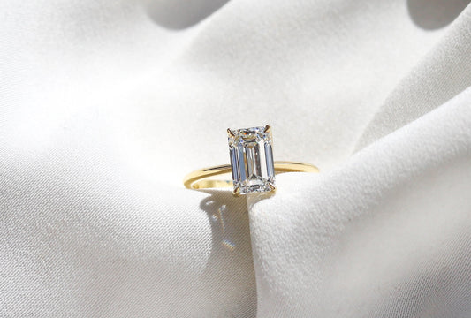 2 CT Round Three Stones Lab Grown Diamond Engagement Ring