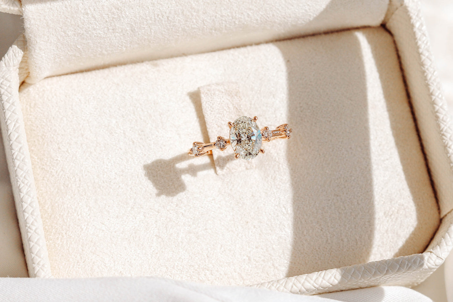 2 CT Round Three Stones Lab Grown Diamond Engagement Ring