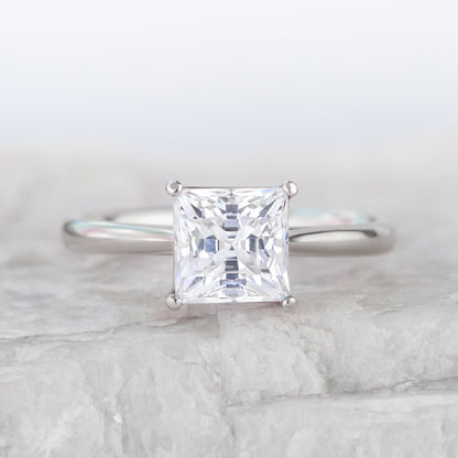 2 CT Round Three Stones Lab Grown Diamond Engagement Ring