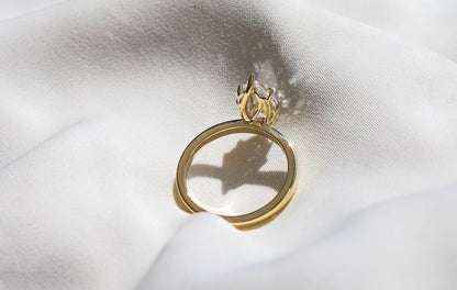 2 CT Round Three Stones Lab Grown Diamond Engagement Ring