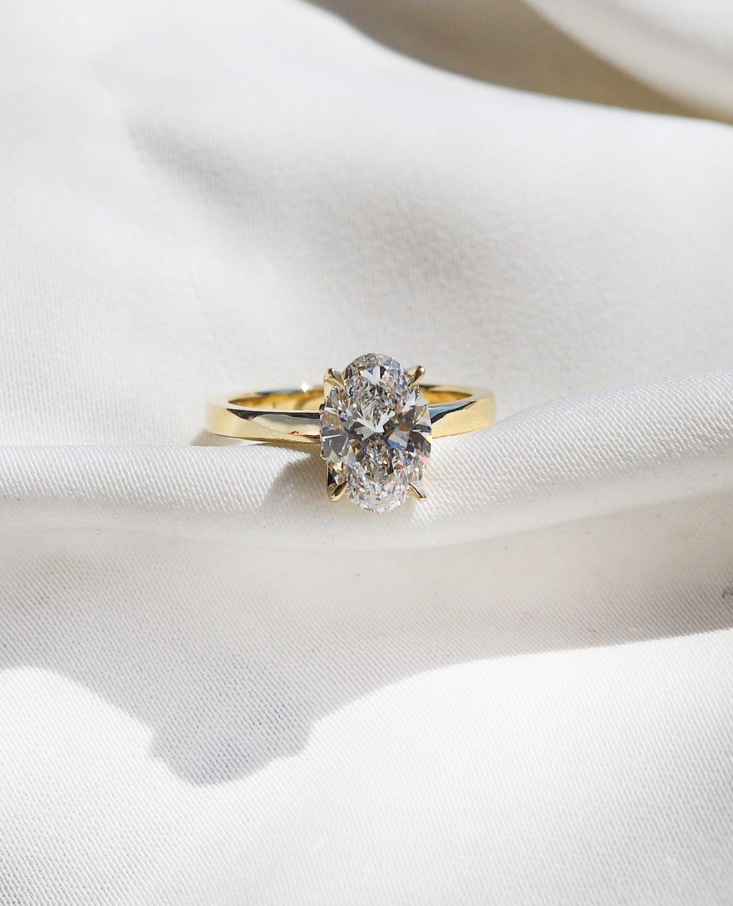 2 CT Round Three Stones Lab Grown Diamond Engagement Ring