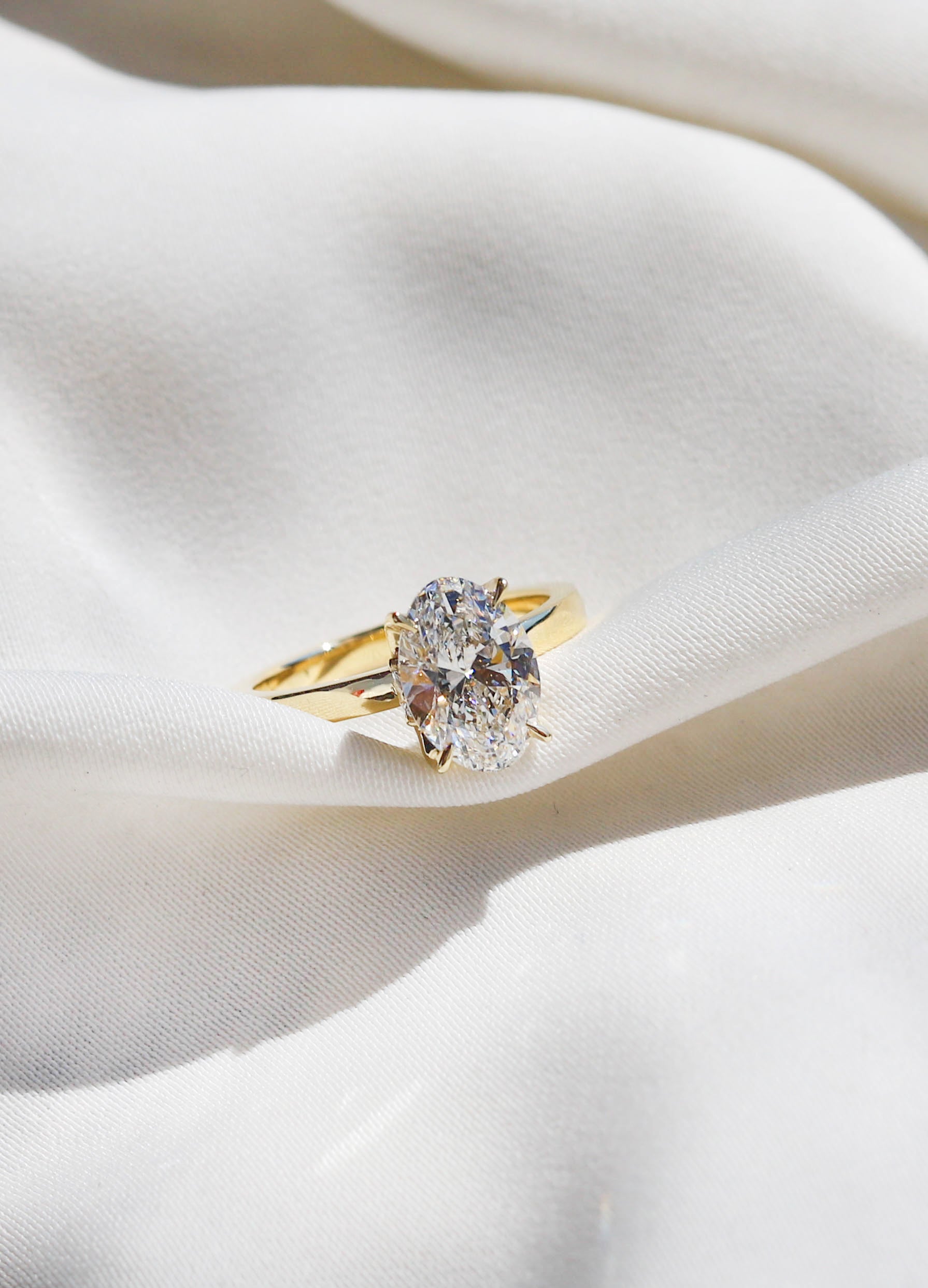 2 CT Round Three Stones Lab Grown Diamond Engagement Ring