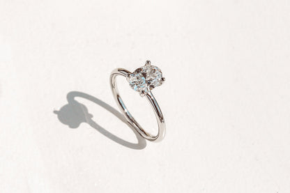 2 CT Round Three Stones Lab Grown Diamond Engagement Ring
