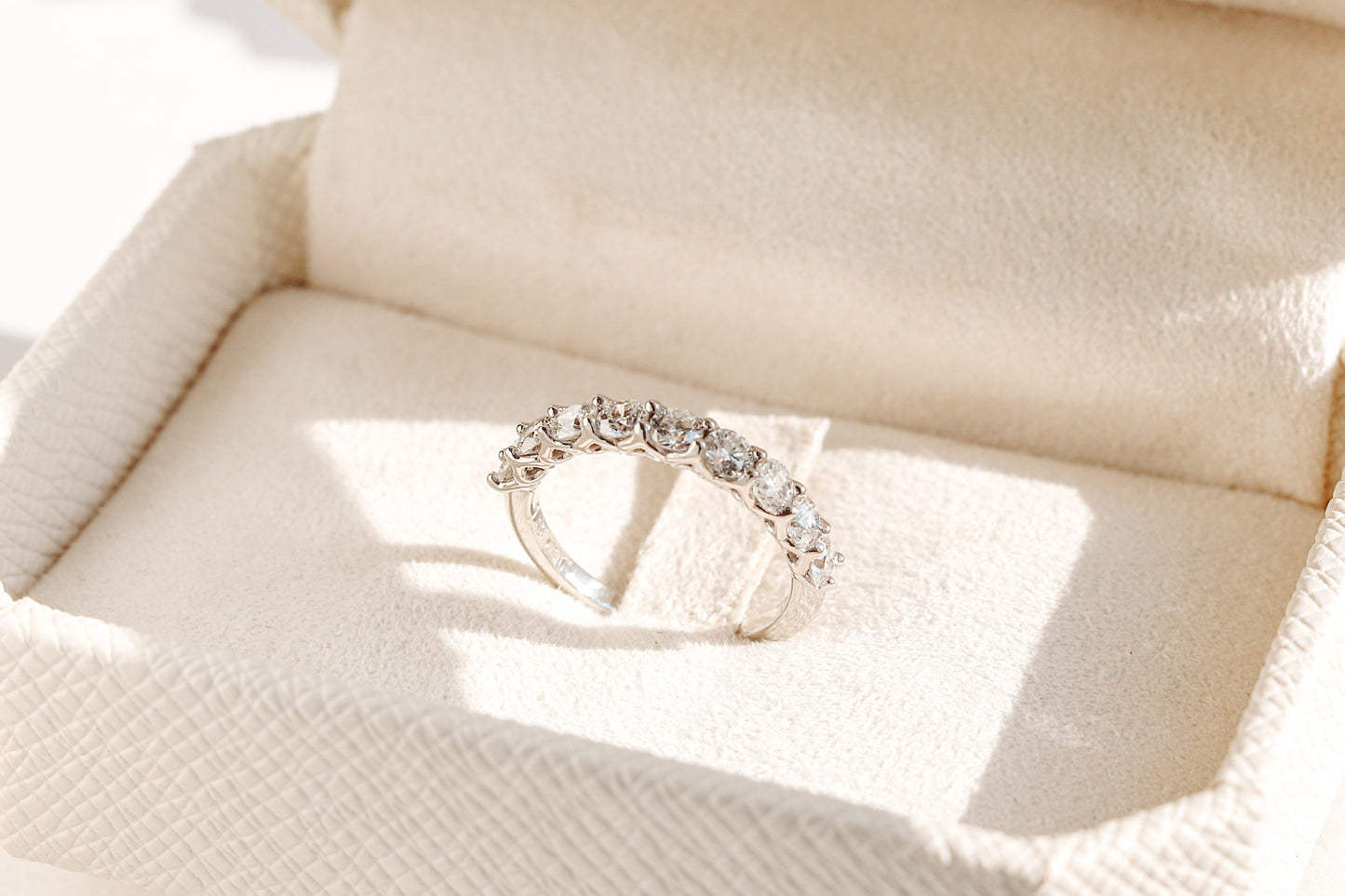 0.37 CT Round Full Eternity Lab Grown Diamond Wedding Band