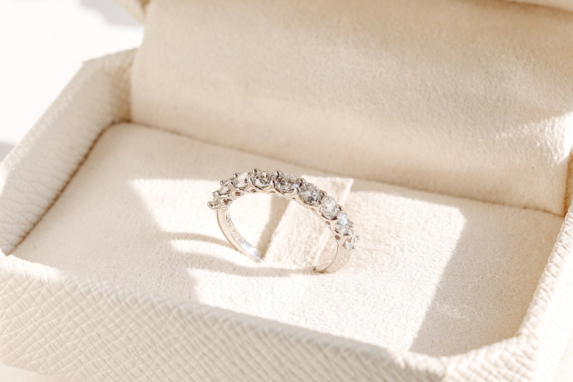 0.37 CT Round Full Eternity Lab Grown Diamond Wedding Band