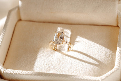 2 CT Round Three Stones Lab Grown Diamond Engagement Ring
