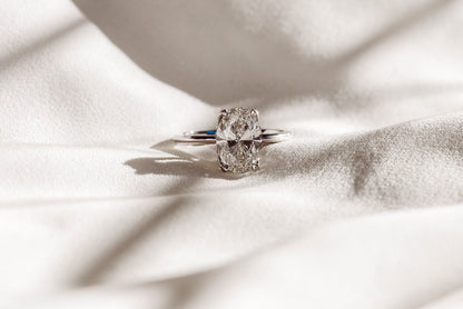 2 CT Round Three Stones Lab Grown Diamond Engagement Ring