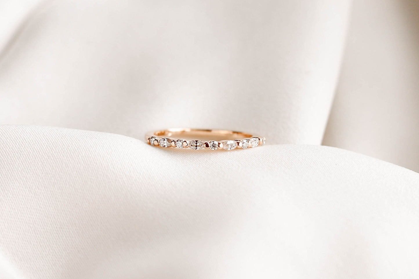 0.37 CT Round Full Eternity Lab Grown Diamond Wedding Band