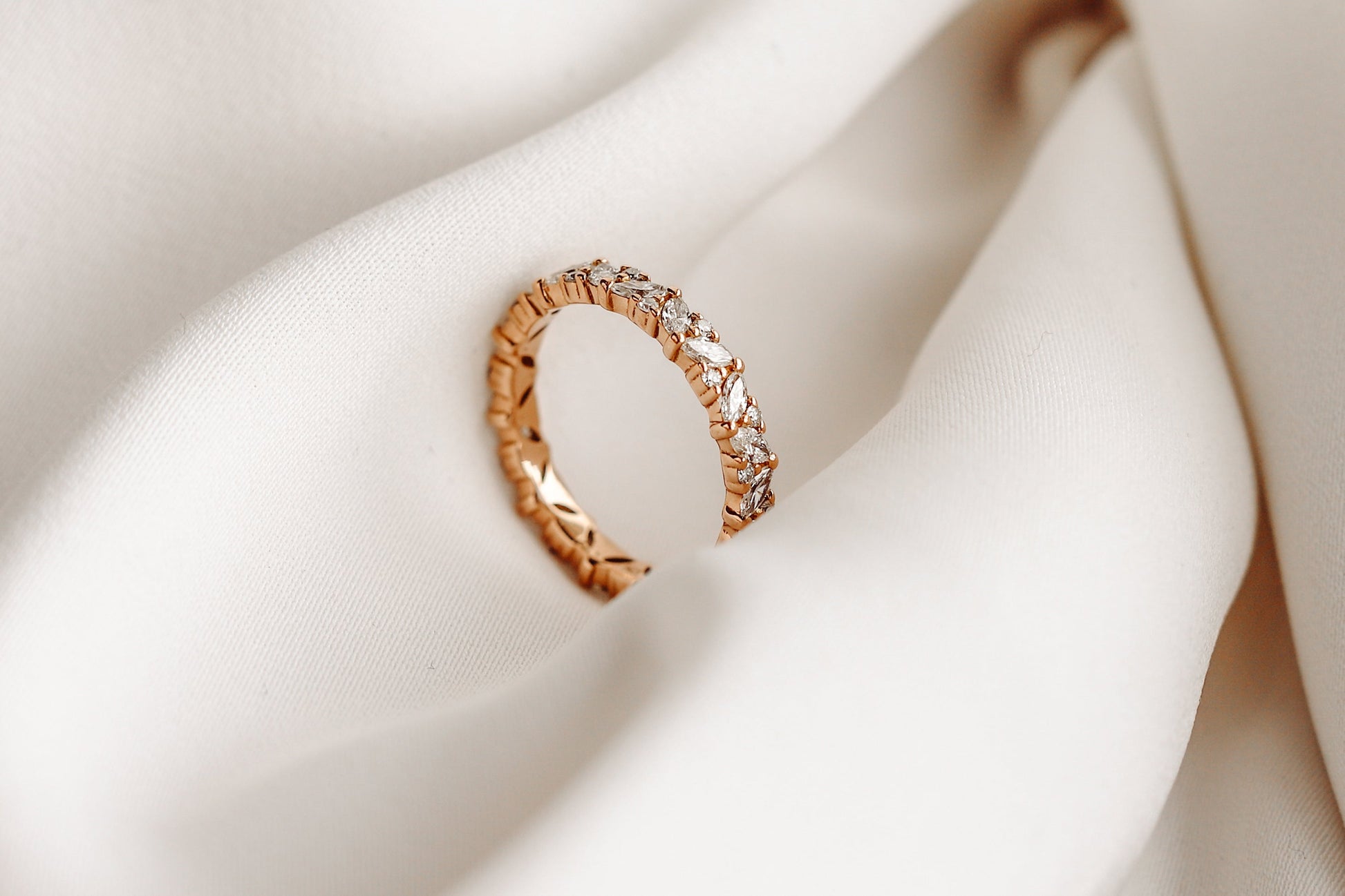 0.37 CT Round Full Eternity Lab Grown Diamond Wedding Band