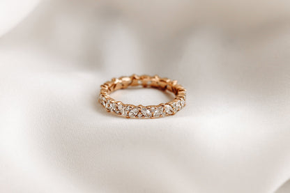 0.37 CT Round Full Eternity Lab Grown Diamond Wedding Band