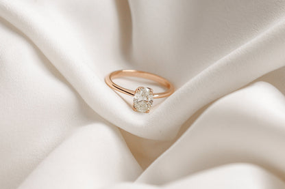 2 CT Round Three Stones Lab Grown Diamond Engagement Ring