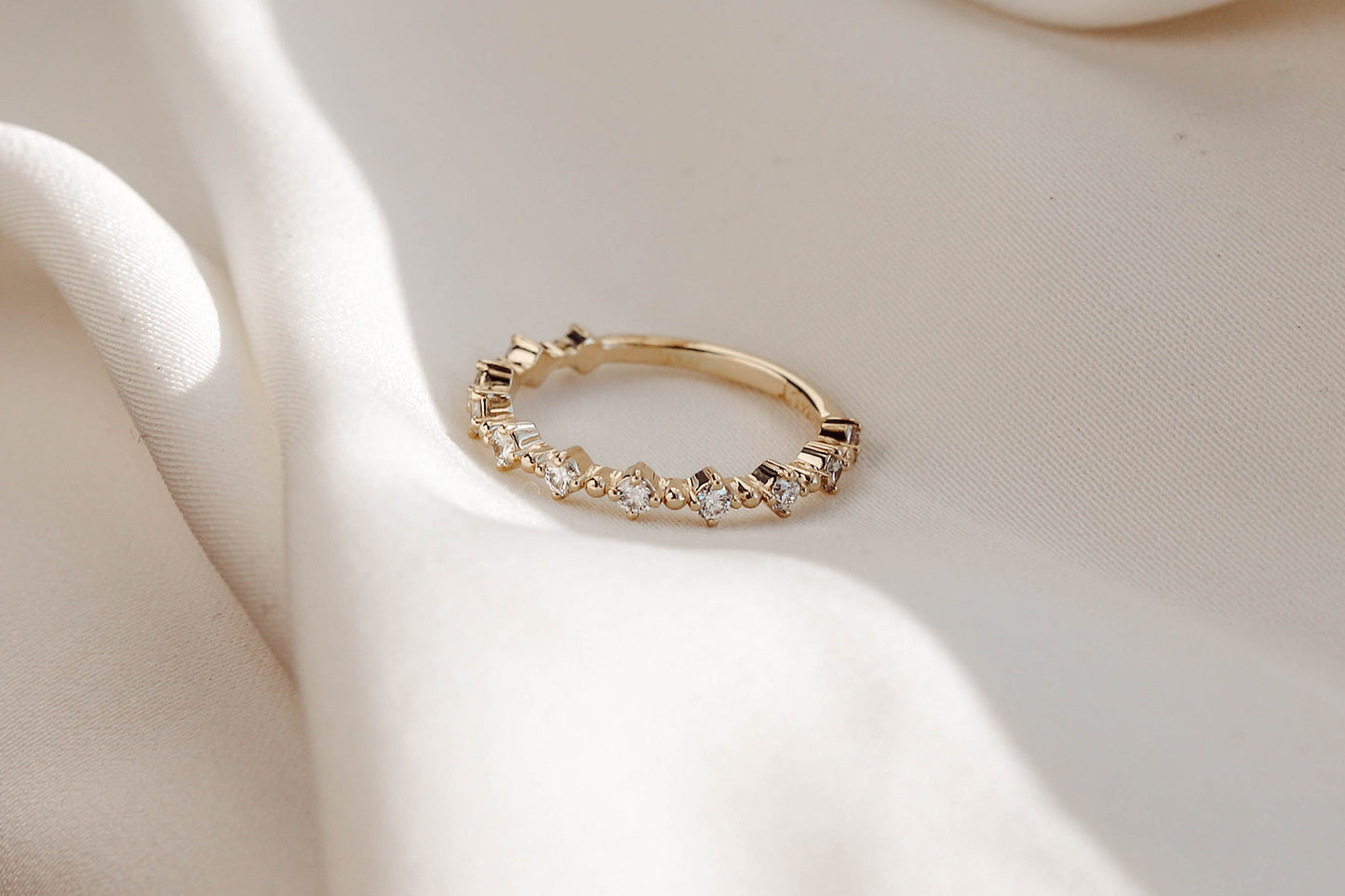 0.37 CT Round Full Eternity Lab Grown Diamond Wedding Band