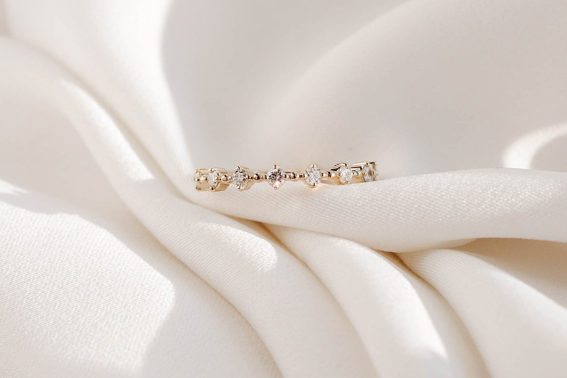 0.37 CT Round Full Eternity Lab Grown Diamond Wedding Band