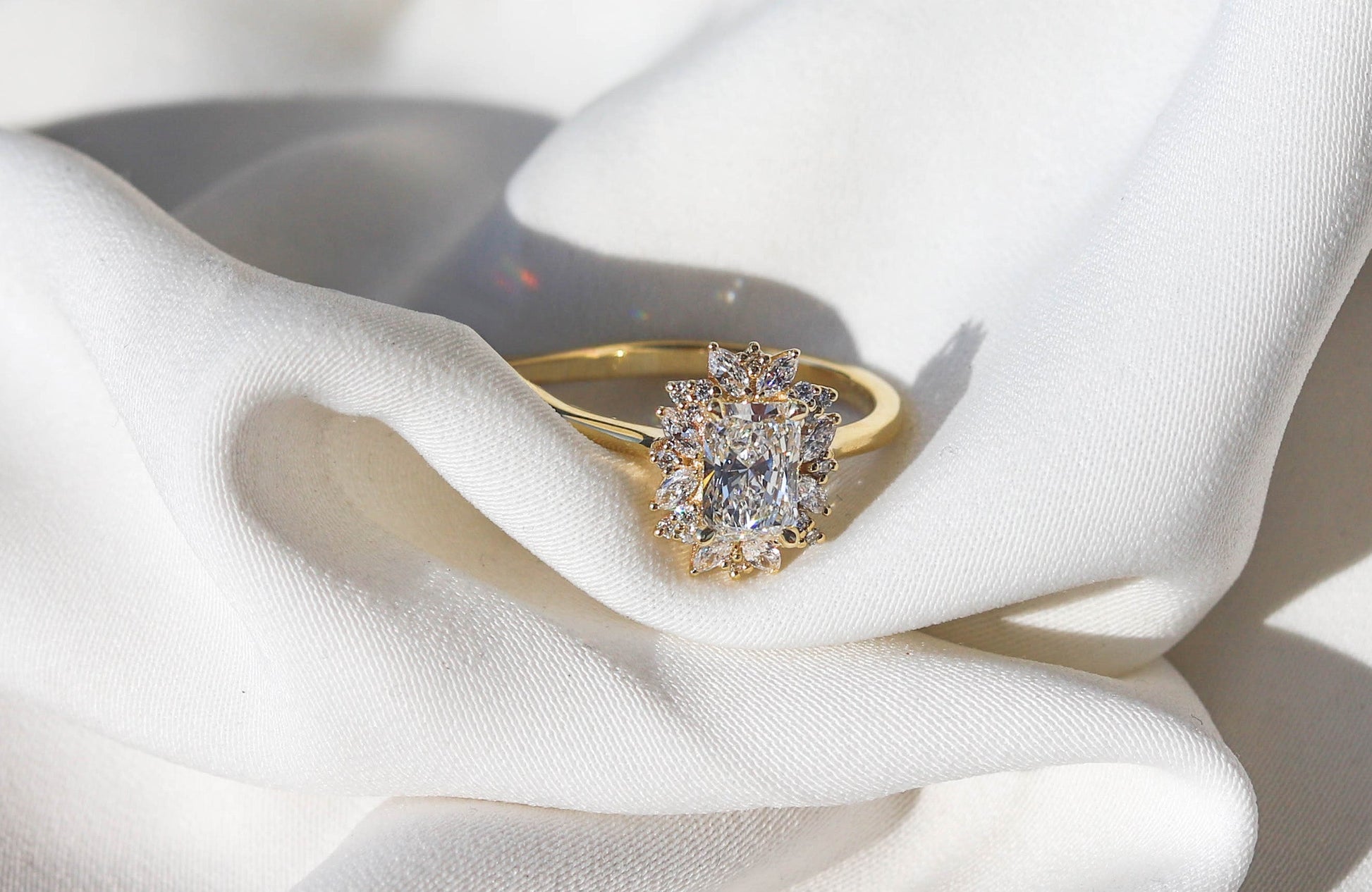 2 CT Round Three Stones Lab Grown Diamond Engagement Ring
