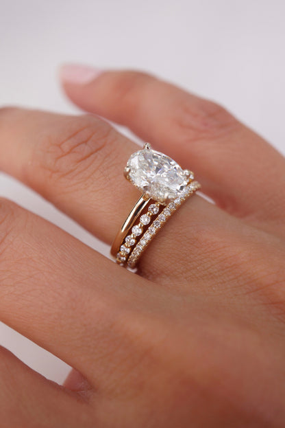 0.37 CT Round Full Eternity Lab Grown Diamond Wedding Band