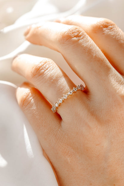 0.37 CT Round Full Eternity Lab Grown Diamond Wedding Band