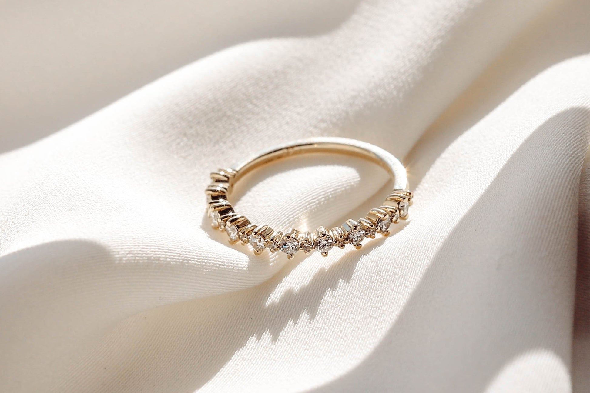 0.37 CT Round Full Eternity Lab Grown Diamond Wedding Band