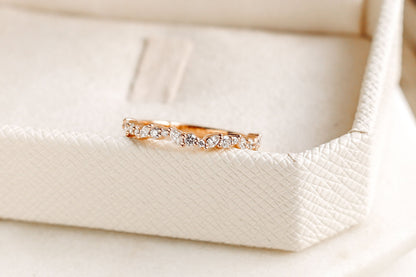 0.37 CT Round Full Eternity Lab Grown Diamond Wedding Band