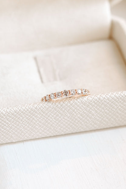 0.37 CT Round Full Eternity Lab Grown Diamond Wedding Band