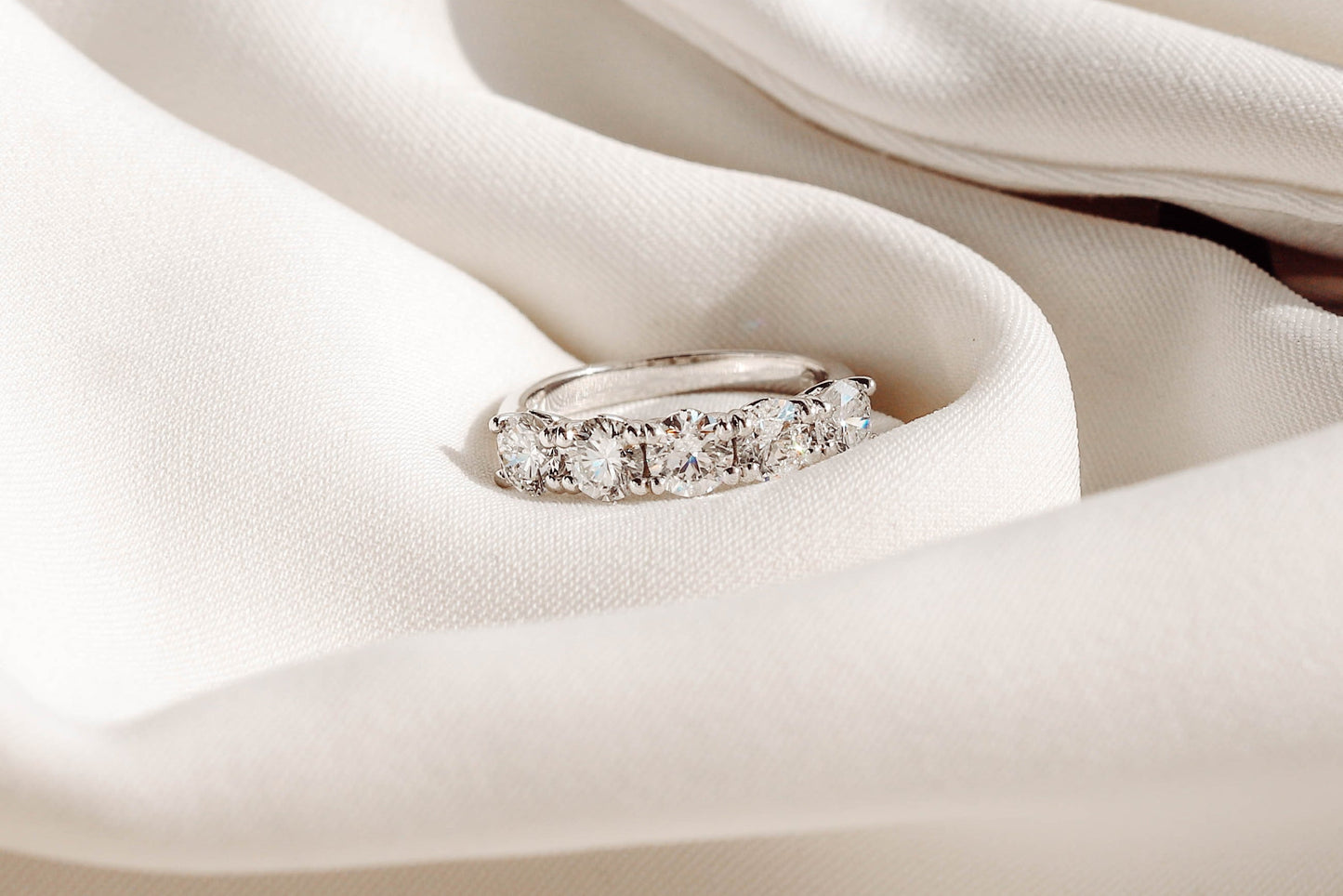 0.37 CT Round Full Eternity Lab Grown Diamond Wedding Band