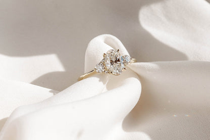 2 CT Round Three Stones Lab Grown Diamond Engagement Ring