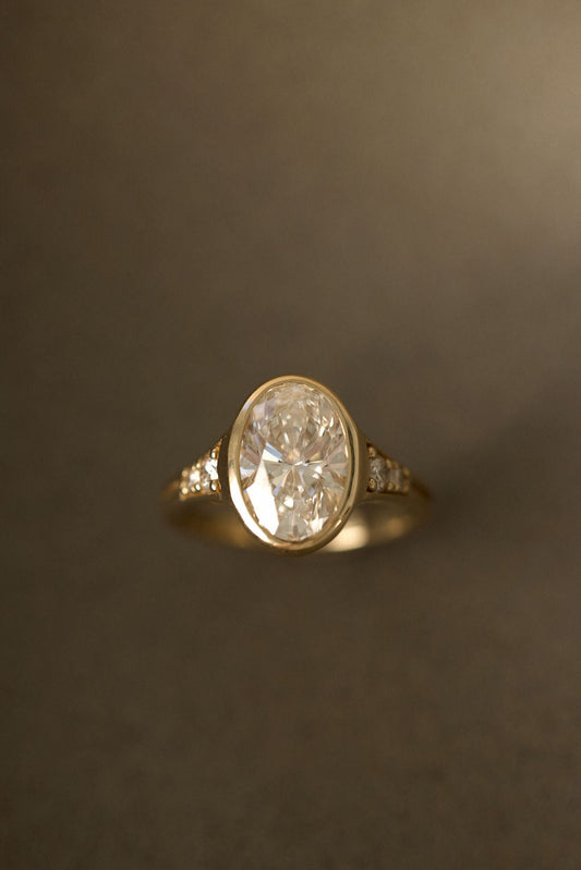 2 CT Round Three Stones Lab Grown Diamond Engagement Ring