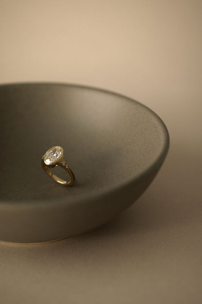 2 CT Round Three Stones Lab Grown Diamond Engagement Ring