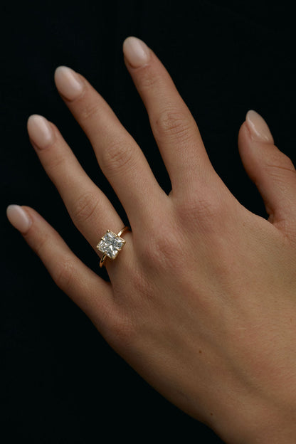 2 CT Round Three Stones Lab Grown Diamond Engagement Ring
