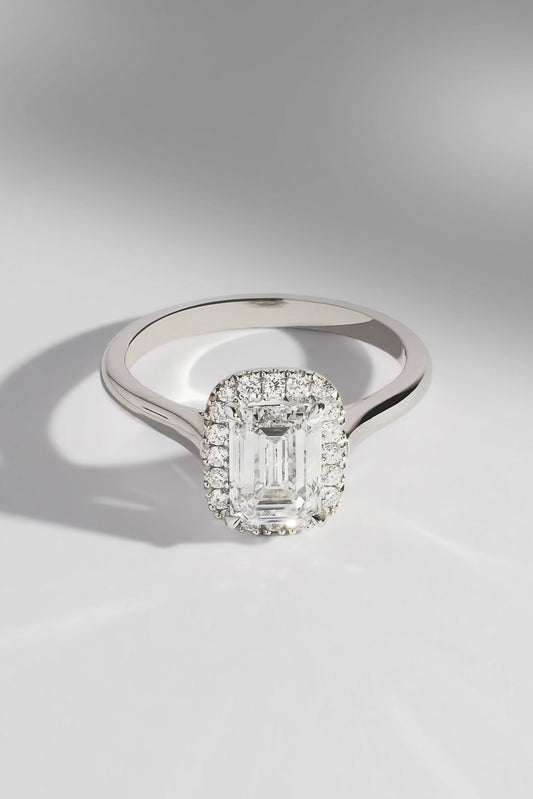 2 CT Round Three Stones Lab Grown Diamond Engagement Ring